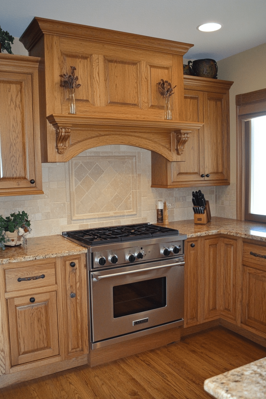 12. Artisan Crafted Look (Oak Cabinets Kitchen Ideas) - Oak Cabinets Kitchen Ideas