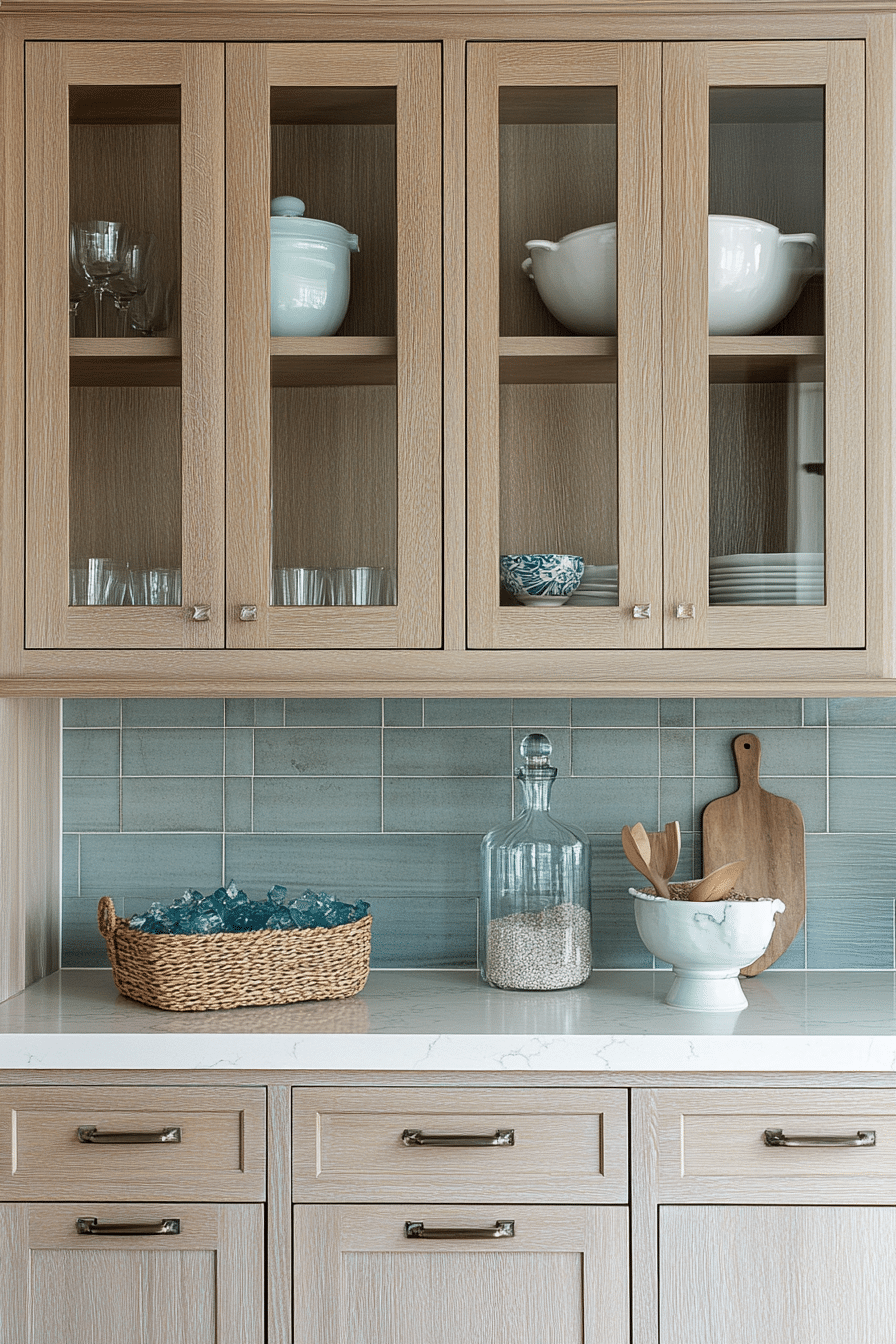 14. Coastal Calm Oak (Oak Cabinets Kitchen Ideas) - Oak Cabinets Kitchen Ideas