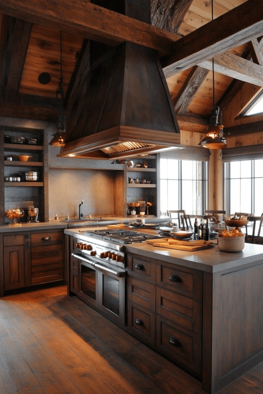 15. Sophisticated Urban Loft (Oak Cabinets Kitchen Ideas) - Oak Cabinets Kitchen Ideas