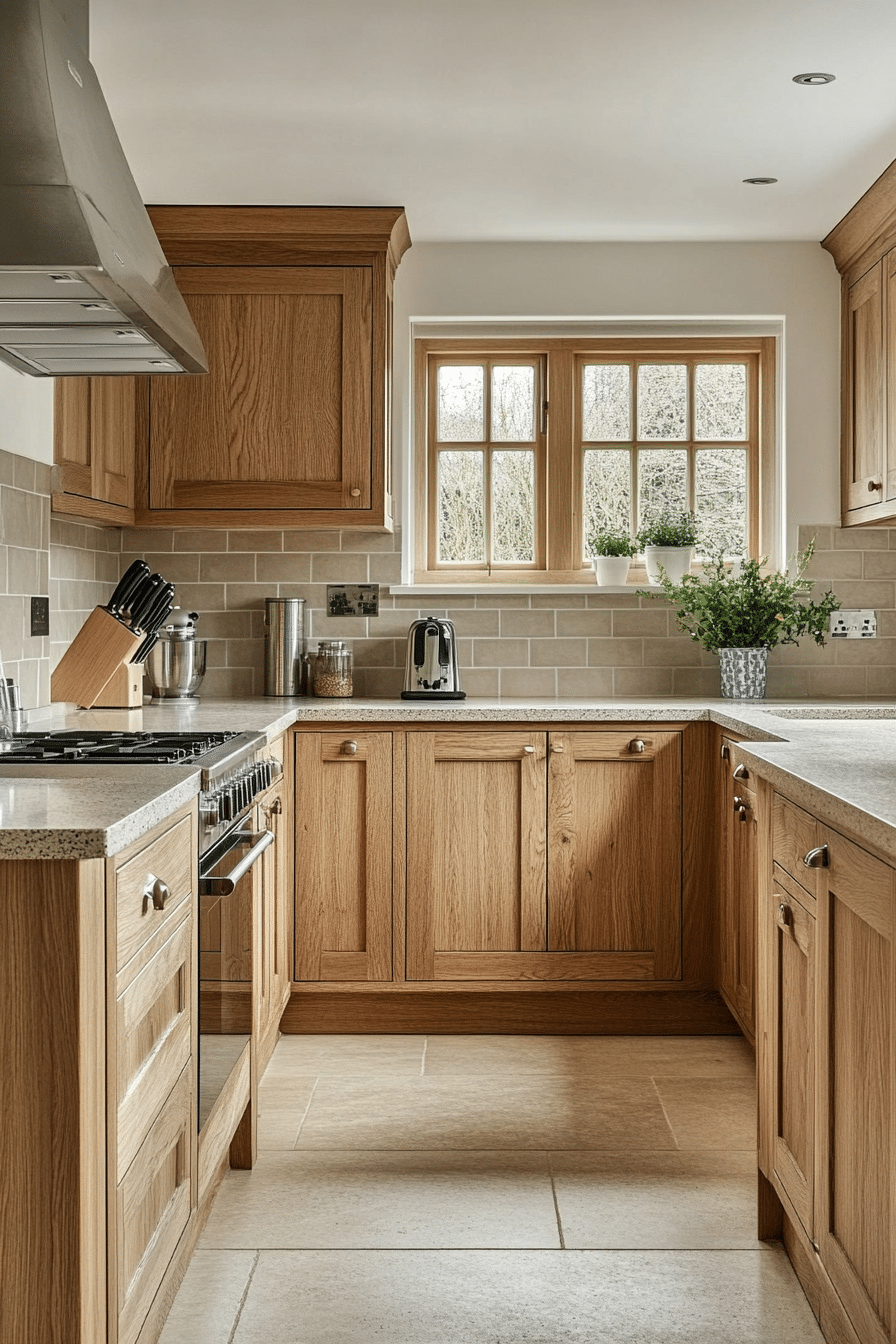 17. Contemporary Countryside (Oak Cabinets Kitchen Ideas) - Oak Cabinets Kitchen Ideas