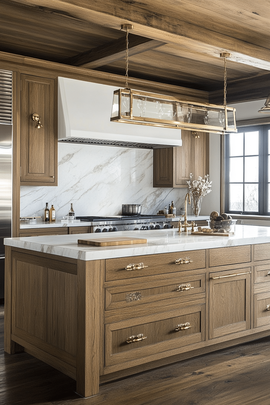 18. Understated Luxe (Oak Cabinets Kitchen Ideas) - Oak Cabinets Kitchen Ideas