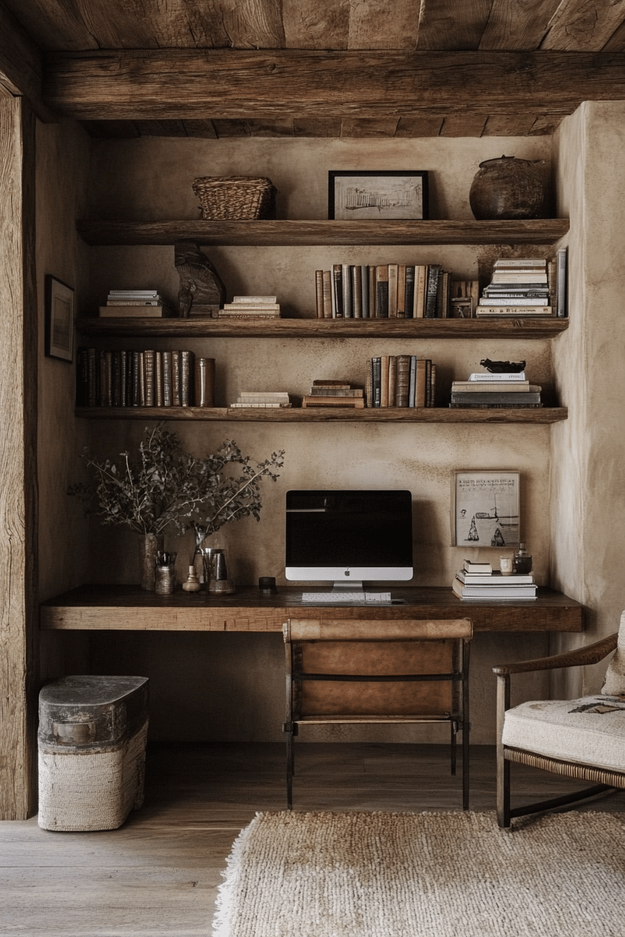 16. Rustic Craftsman Studio (Rustic Home Office Ideas) - Rustic Home Office Ideas
