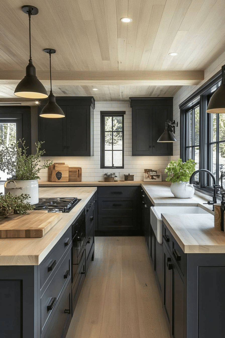 5. Scandinavian Smoke Style (Black And Gray Kitchen Ideas) - Black And Gray Kitchen Ideas