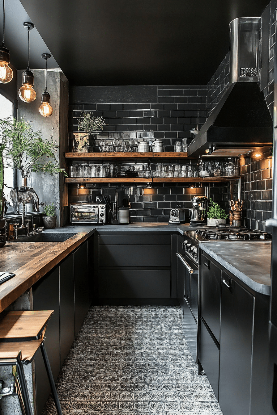 17. Urban Pewter Fusion (Black And Gray Kitchen Ideas) - Black And Gray Kitchen Ideas