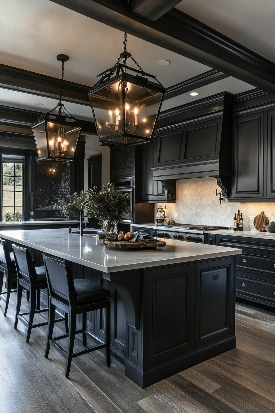 19. Warm Granite & Smoke (Black And Gray Kitchen Ideas) - Black And Gray Kitchen Ideas