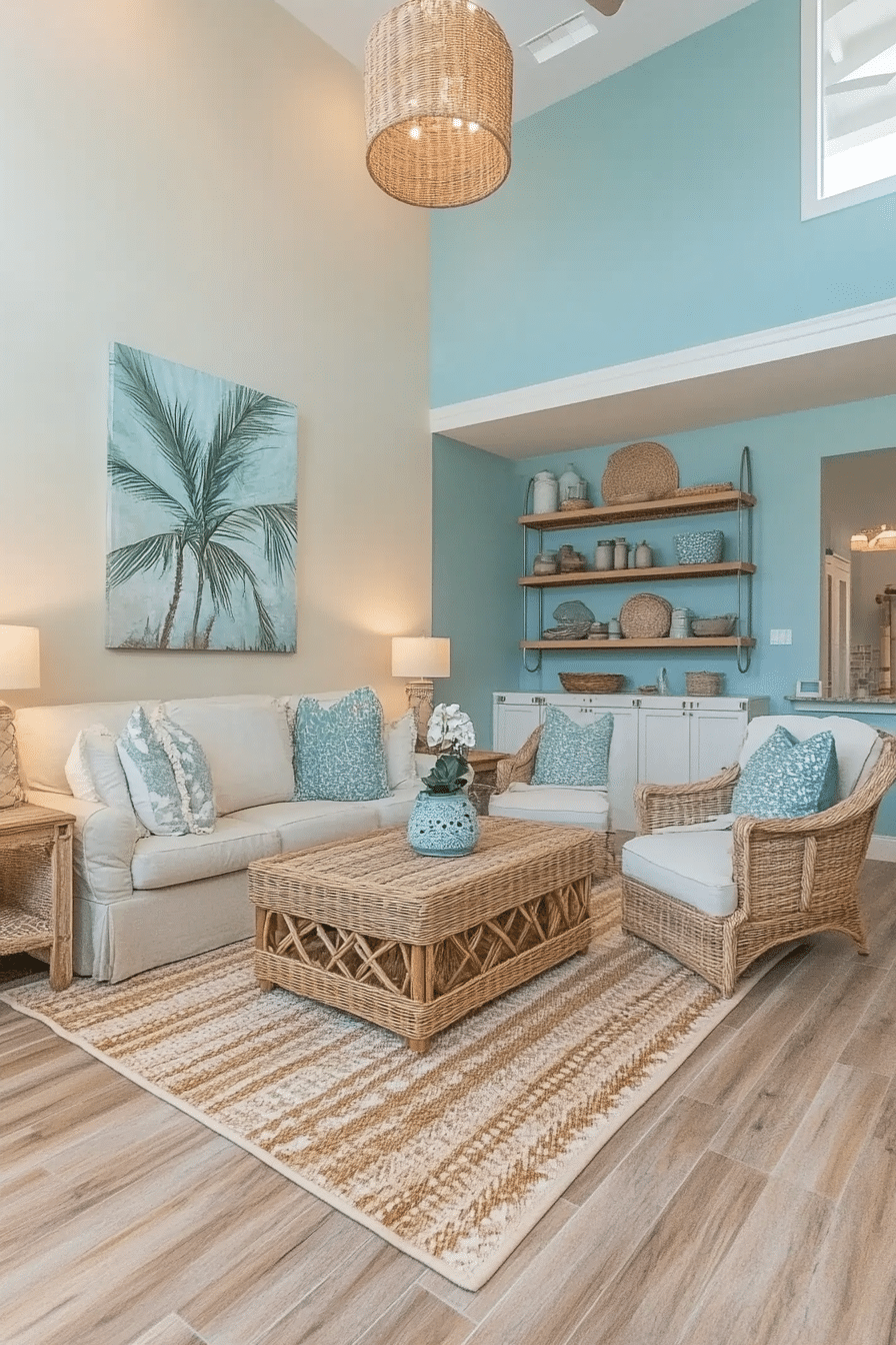 4. Coastal Breeze Retreat (Open Living Room Ideas) - Open Living Room Ideas