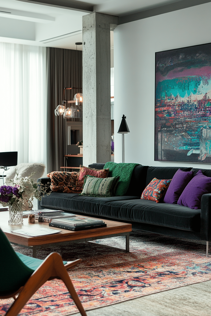 5. Eclectic Urban Mix (Open Living Room Ideas) - Open Living Room Ideas