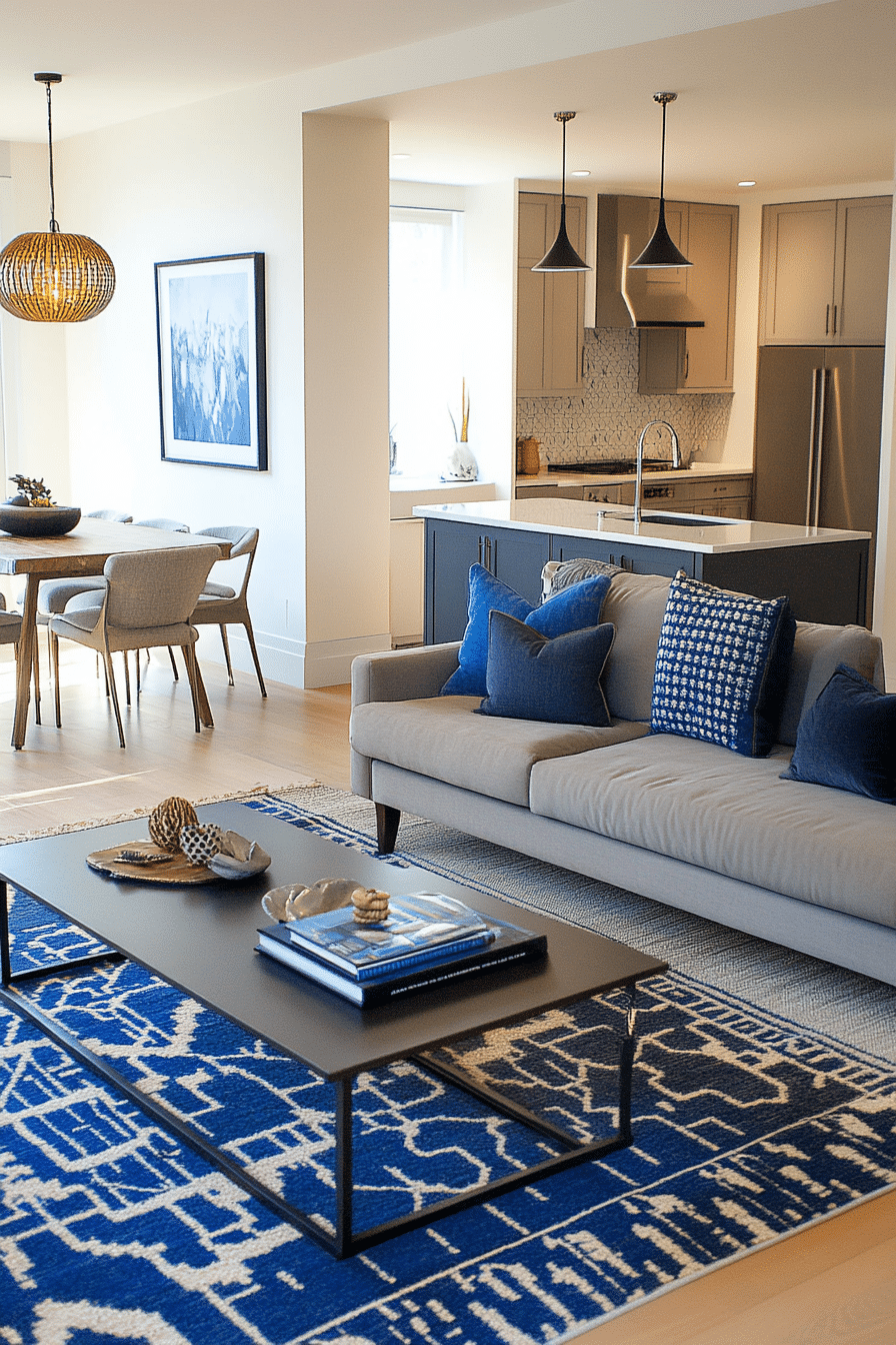 25. Geometric Contemporary (Open Living Room Ideas) - Open Living Room Ideas