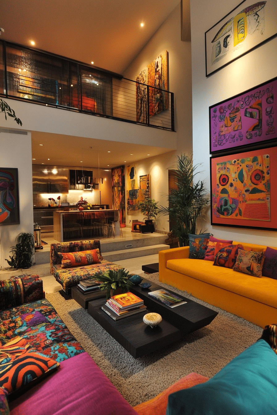 27. Open Space Maximalism (Open Living Room Ideas) - Open Living Room Ideas