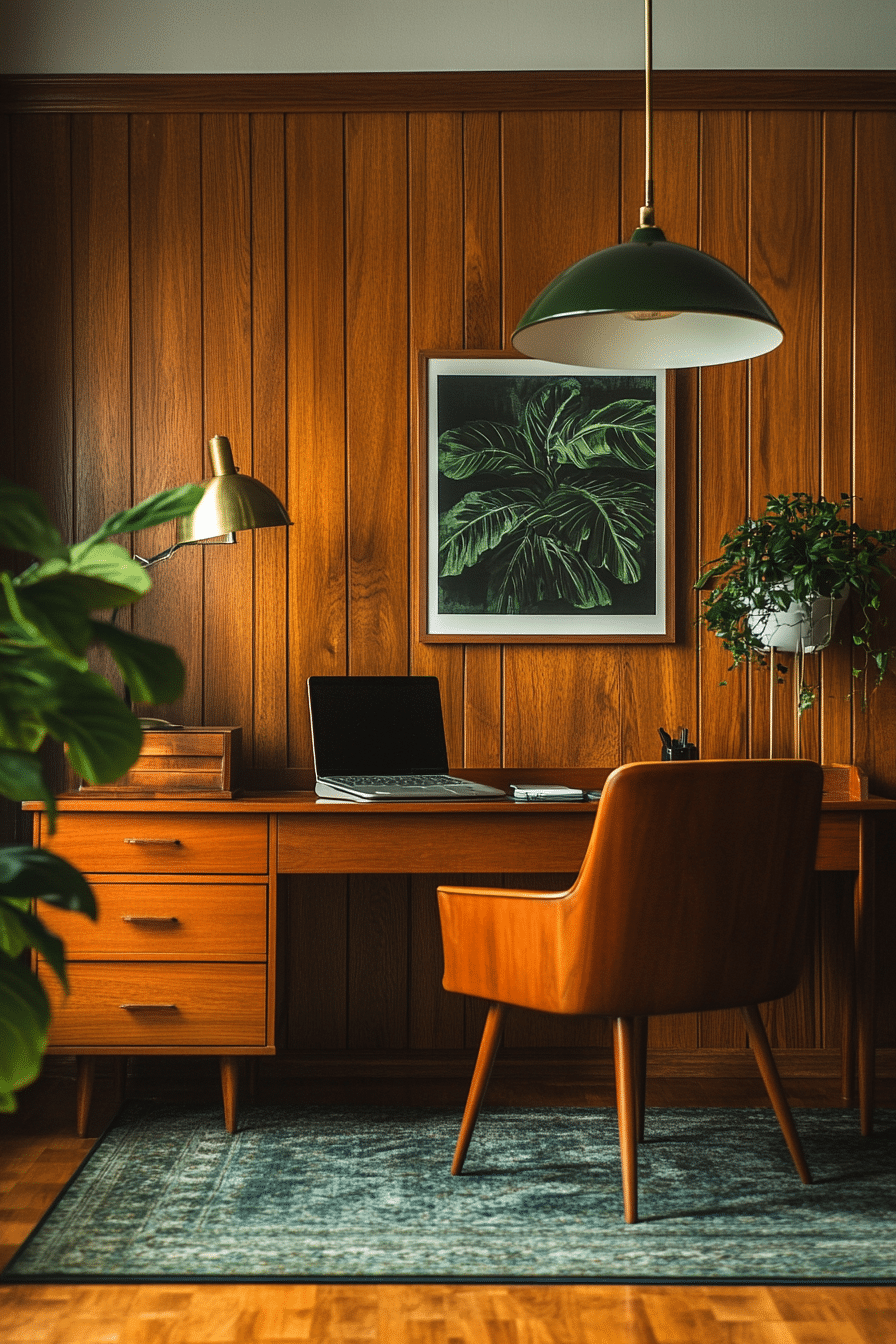 1. Mid-Century Modern Revival (Office Room Ideas) - Office Room Ideas
