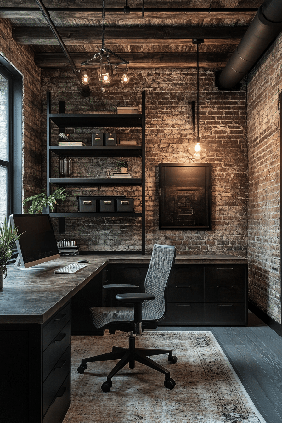 3. Industrial Edge (Office Room Ideas) - Office Room Ideas