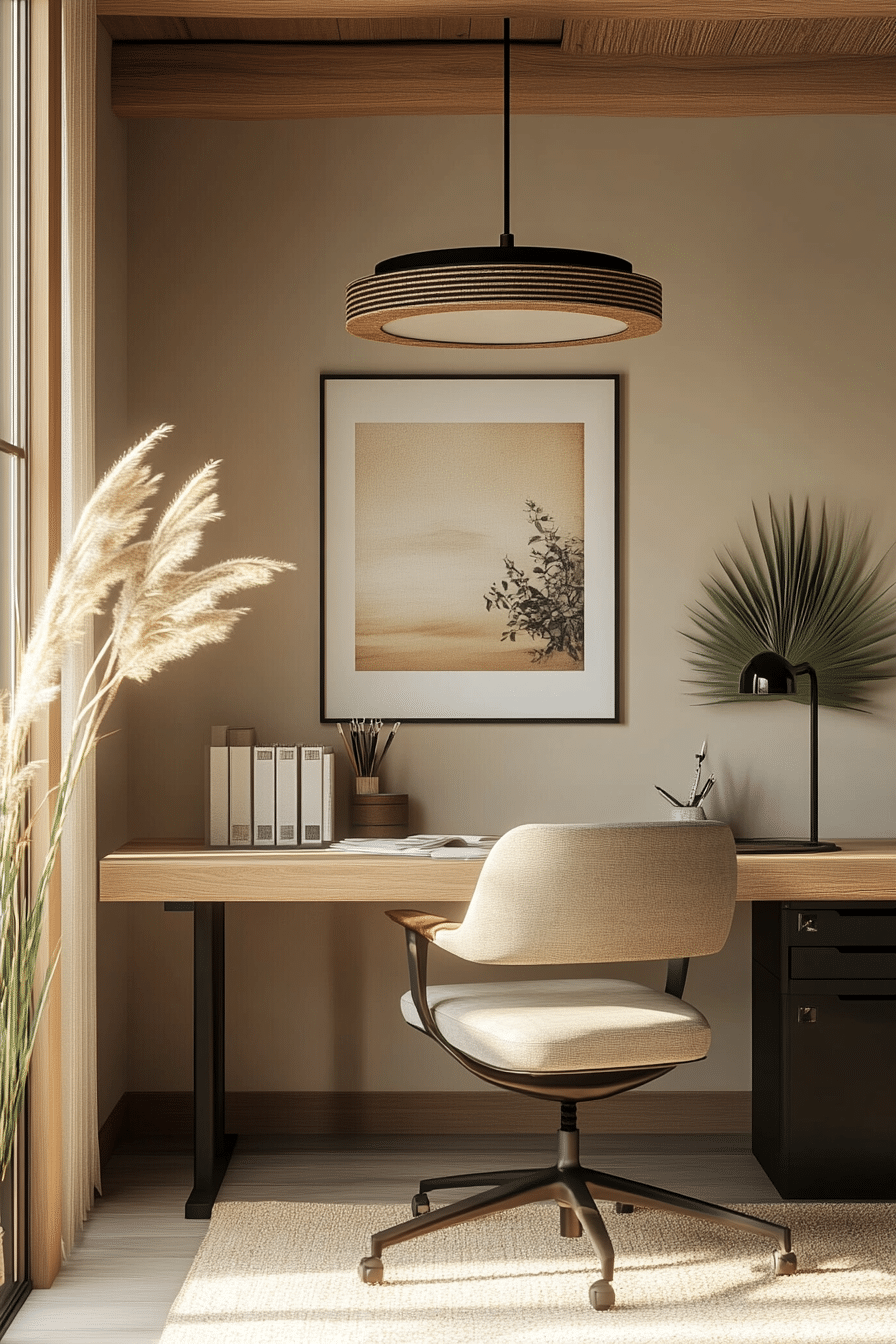 9. Japandi Fusion (Office Room Ideas) - Office Room Ideas