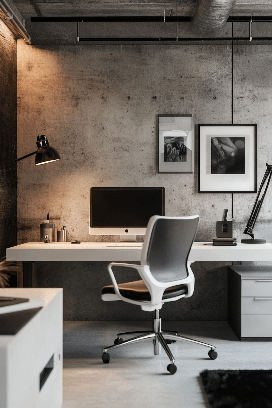 12. Urban Minimalist Loft (Office Room Ideas) - Office Room Ideas