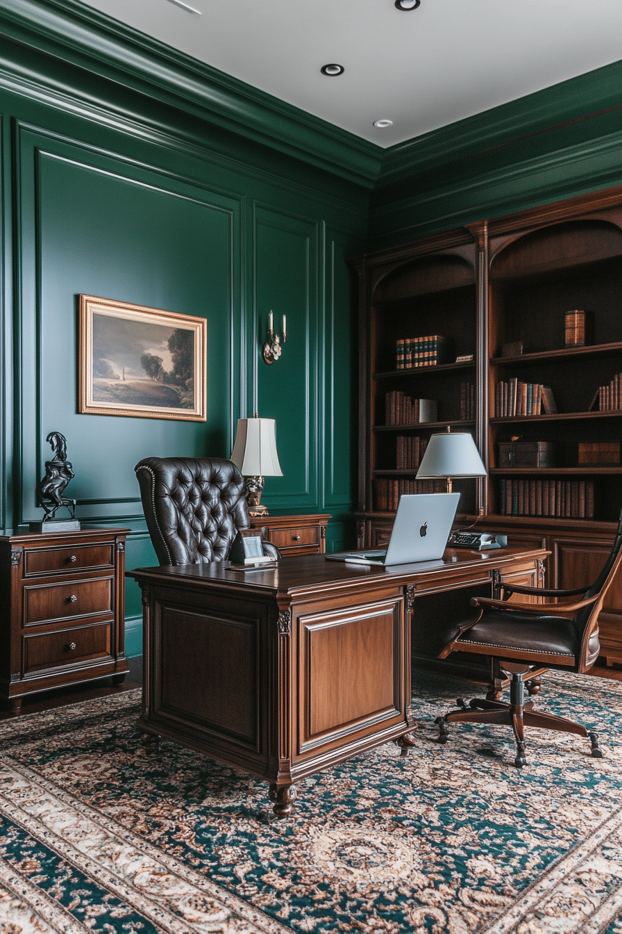 14. Traditional Elegance (Office Room Ideas) - Office Room Ideas