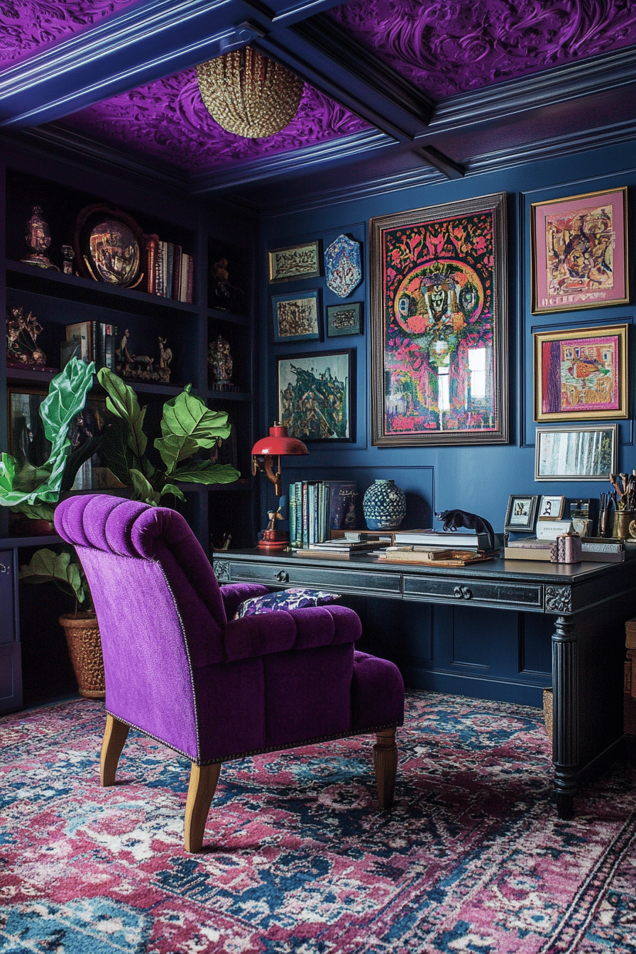 18. Bold Maximalist (Office Room Ideas) - Office Room Ideas