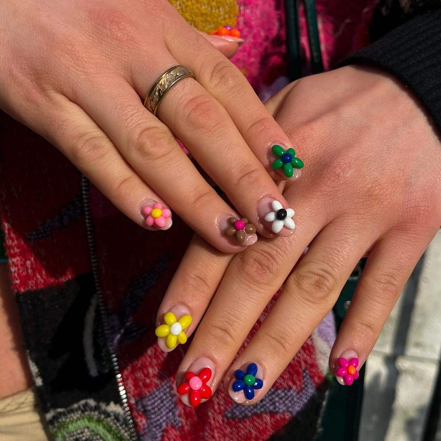 6. Playful Bloom Pop - insane nail ideas
