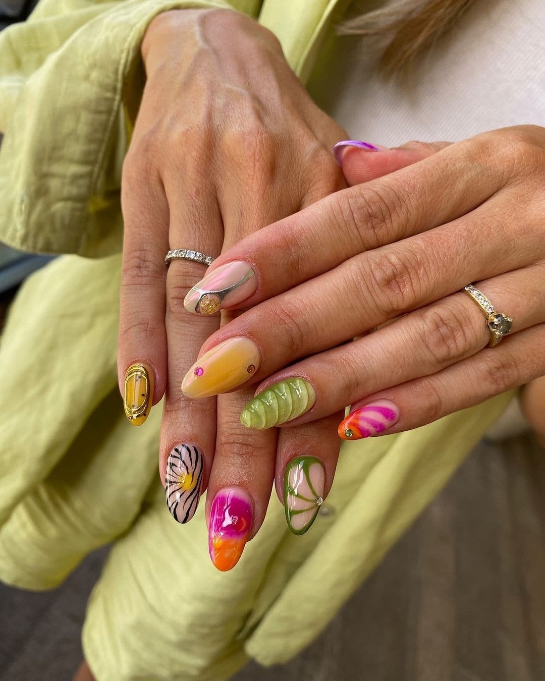 15. Tropic Fusion Mix - insane nail ideas