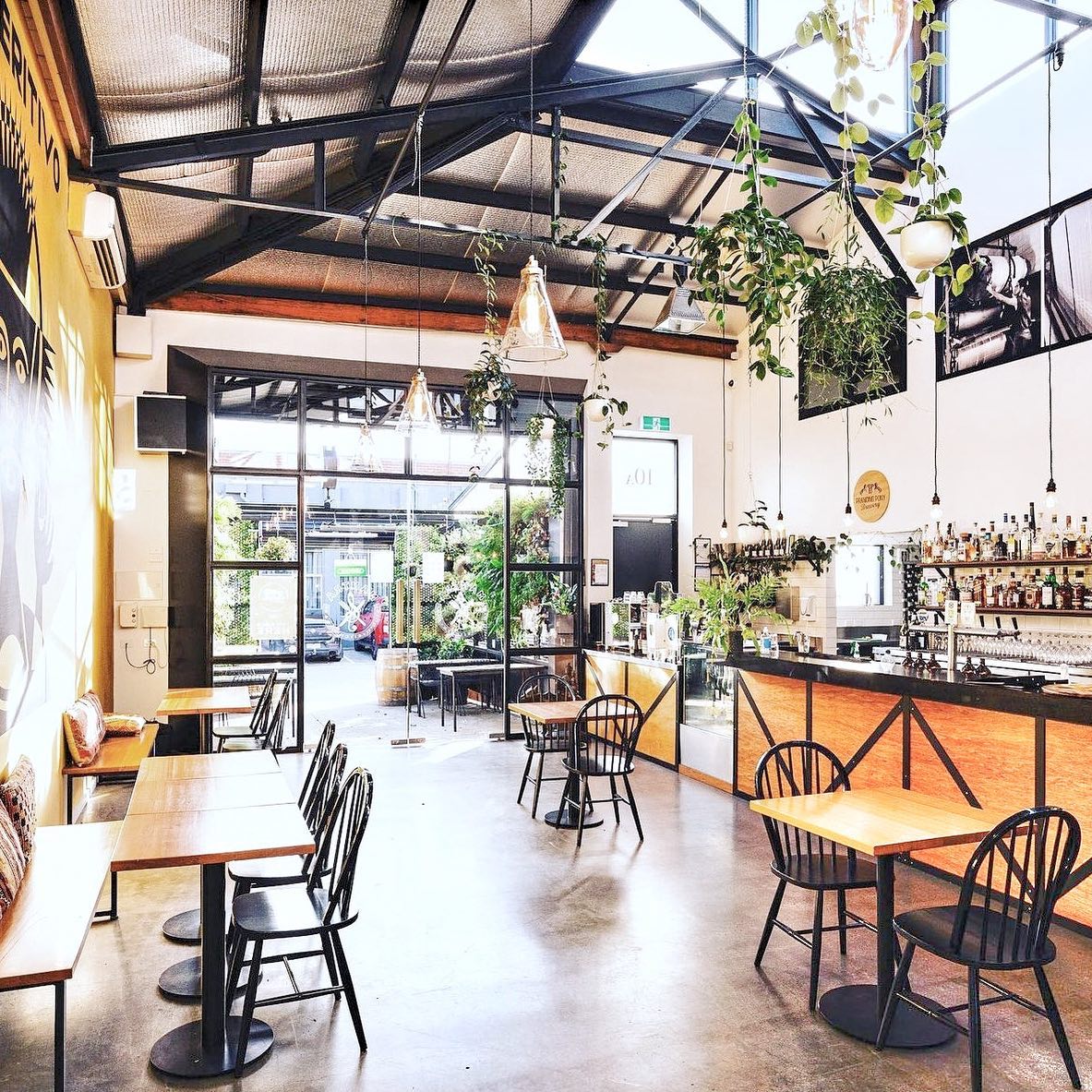 4. Open-Concept Studio Kitchen with Café Vibes - studio kitchen ideas