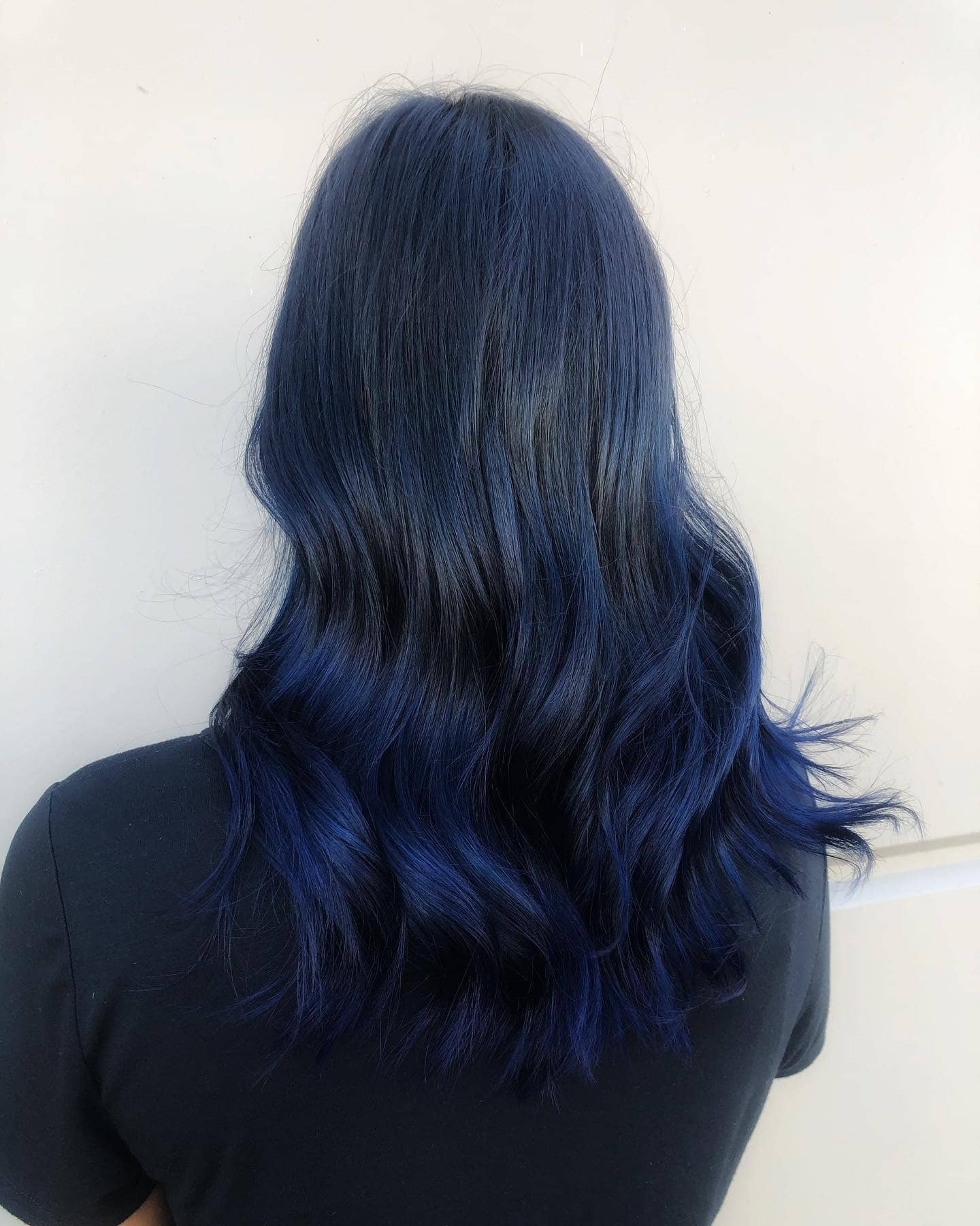 17. Deep Sapphire Waves - Blue Black Hair Color