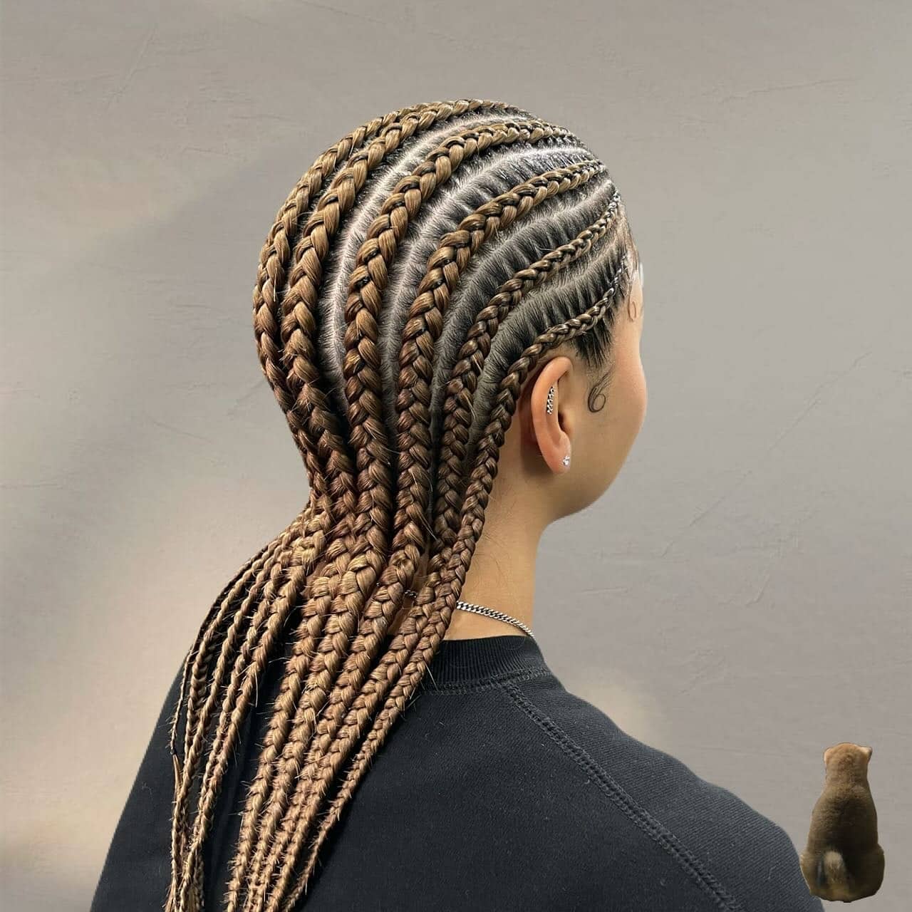 1. Sleek Cornrow Twist with Honey Brown Ombre - Twist Braid Hairstyles