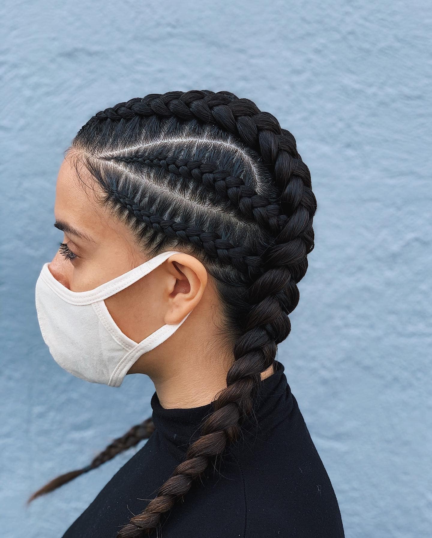 12. Classic Cornrow Braids in Jet Black - Twist Braid Hairstyles