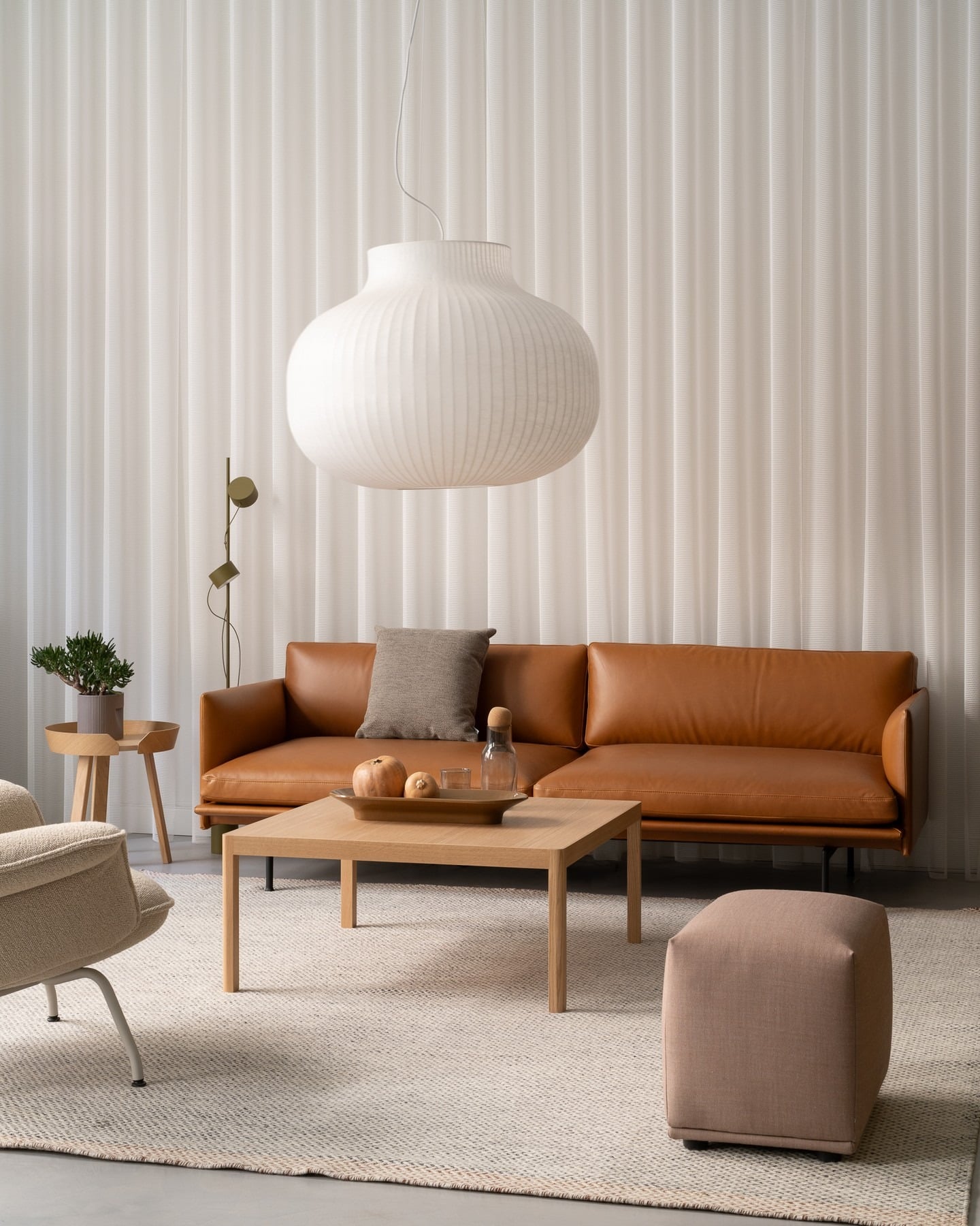 9. Scandinavian Calm with Clean Lines - light brown sofa living room ideas