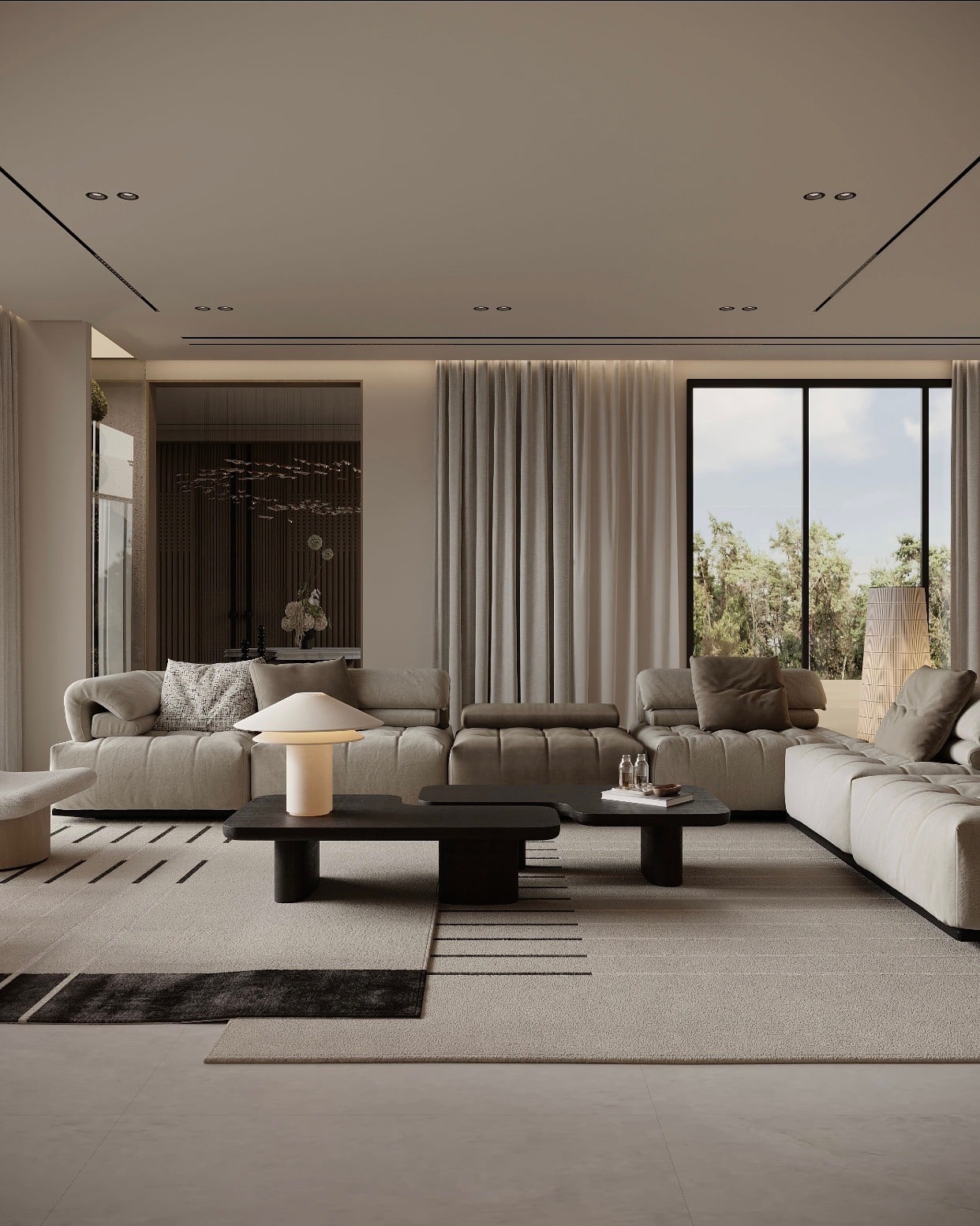 1. Minimal Elegance in Neutrals - contemporary small living room ideas