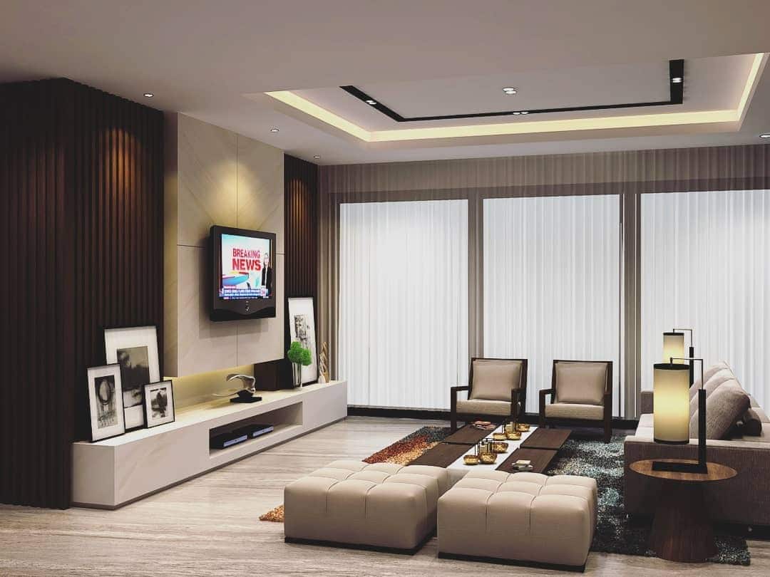 8. Streamlined Media Living - contemporary small living room ideas