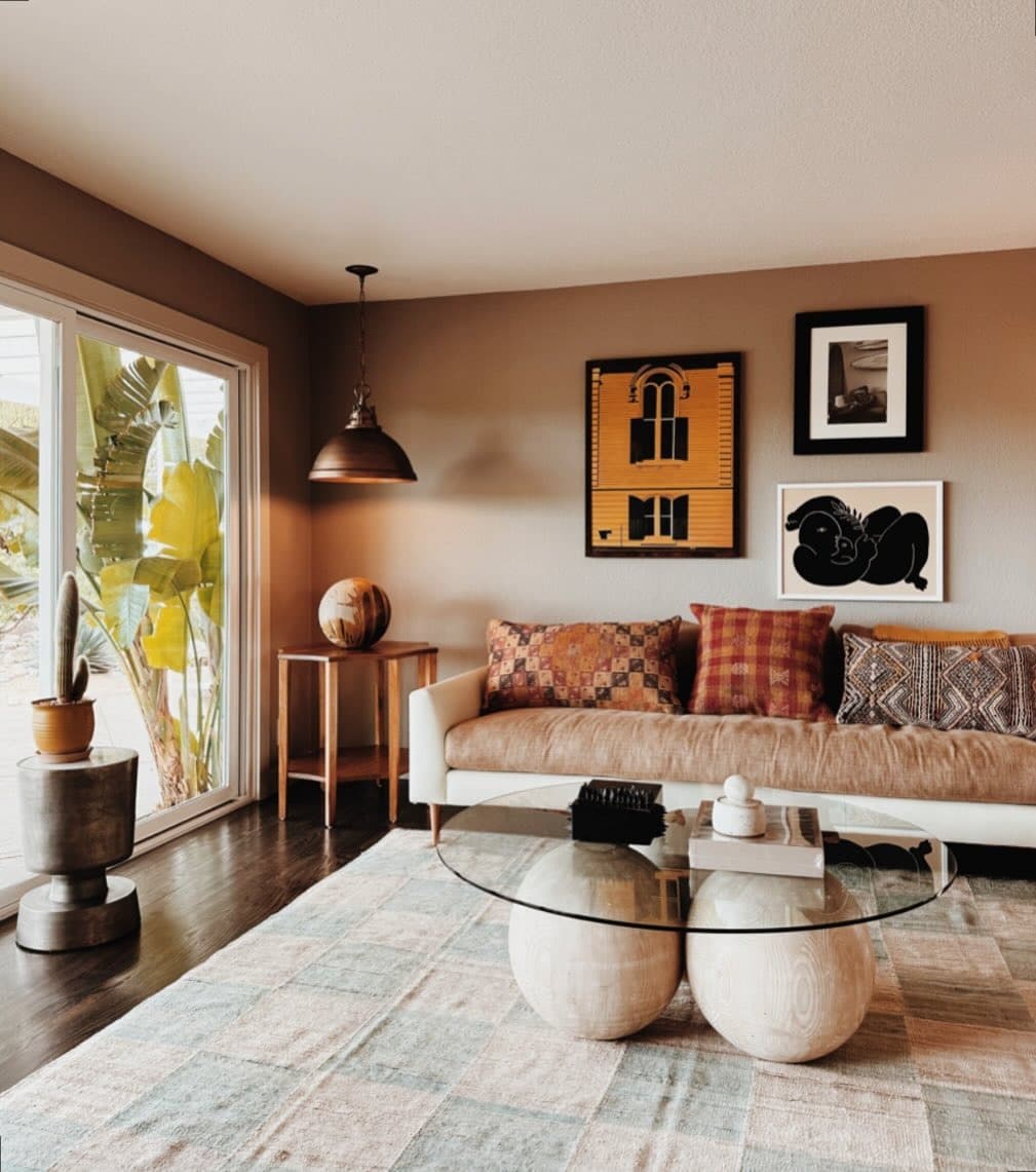 13. Warm Earthy Character - contemporary small living room ideas