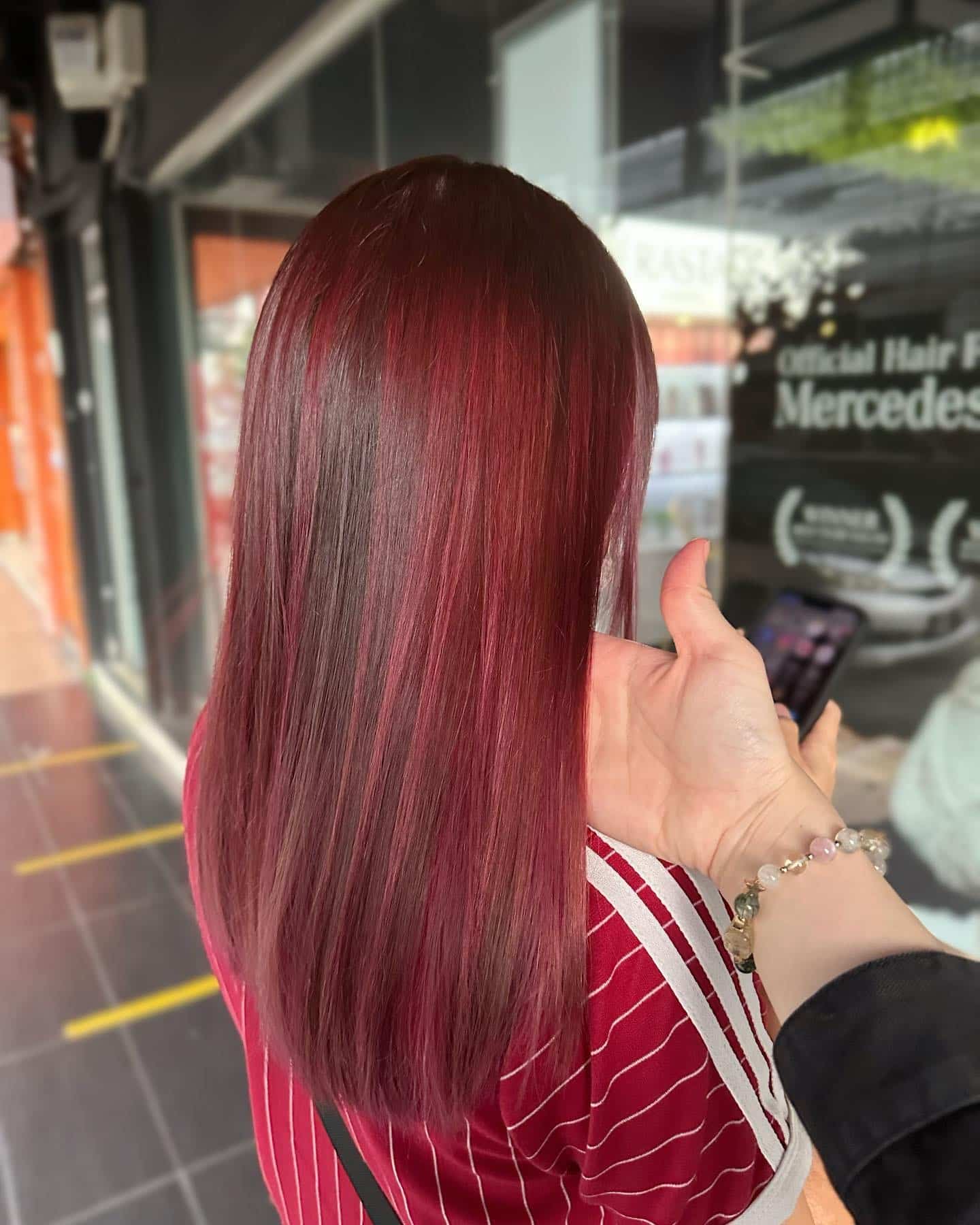 5. Red Copper with Plum Undertones - Red Copper Hair Color