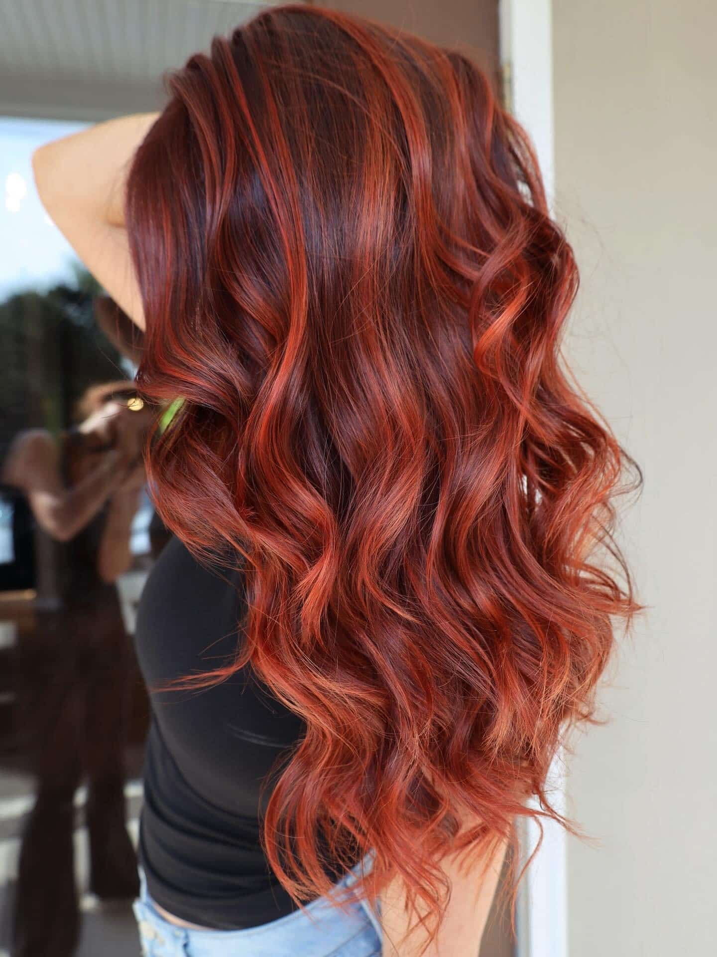 9. Dimensional Copper Curls - Red Copper Hair Color