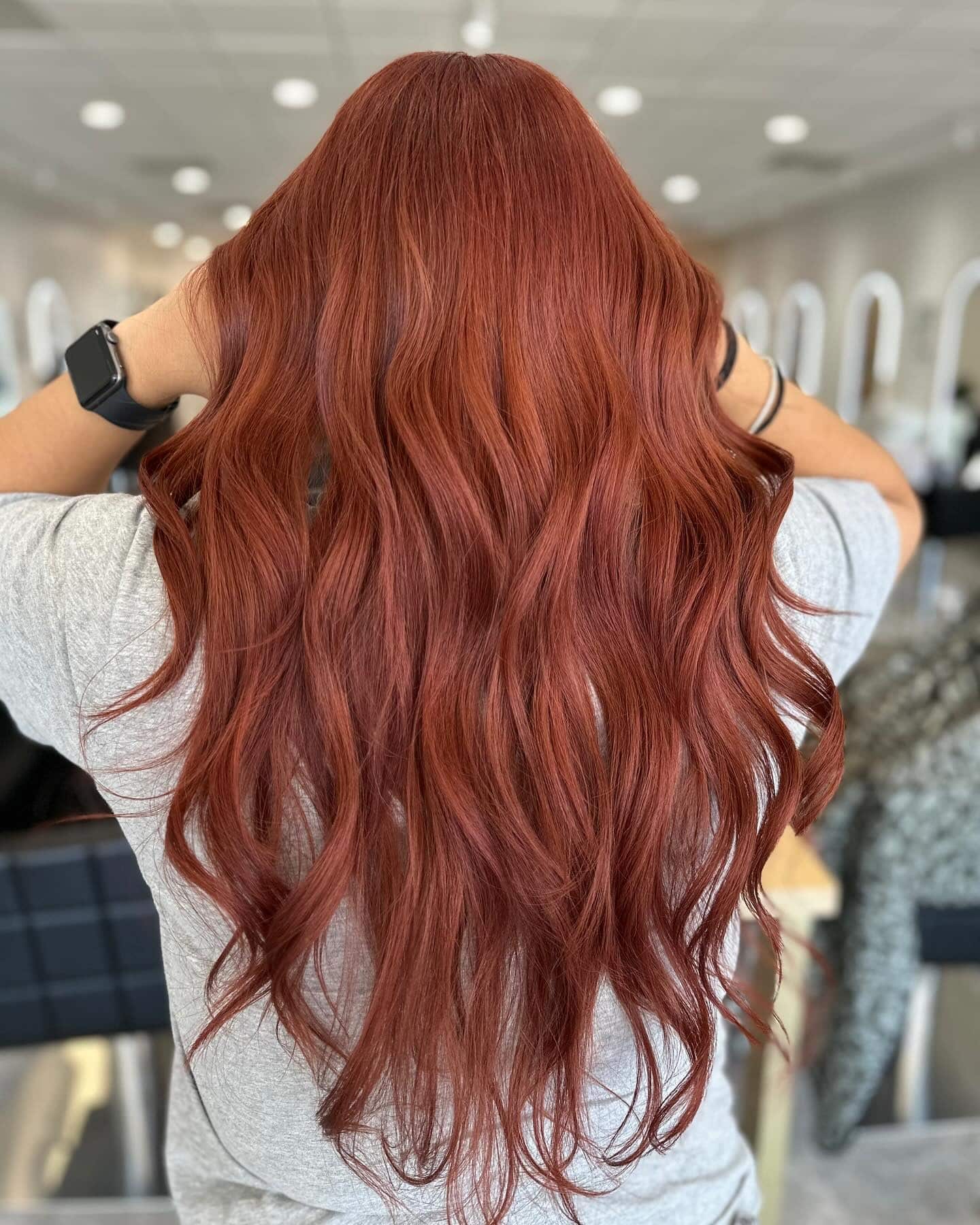 11. Copper Glow Waves - Red Copper Hair Color