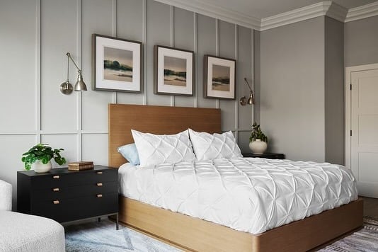 17. Tailored Classic with Panel Detailing - large bedroom ideas