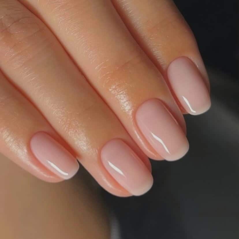 20. Natural Nude Gradient Overlay - overlay nail ideas