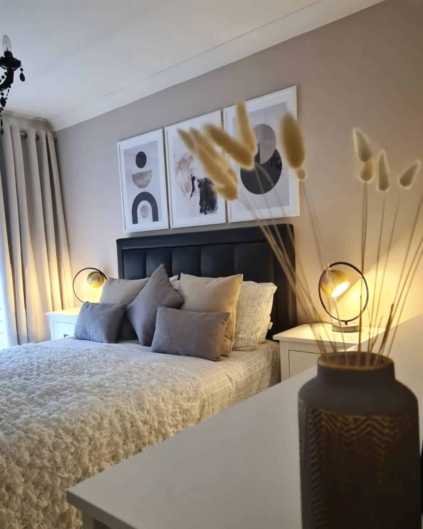 13. Soft Neutrals with Subtle Gold Hints - black and gold bedroom ideas