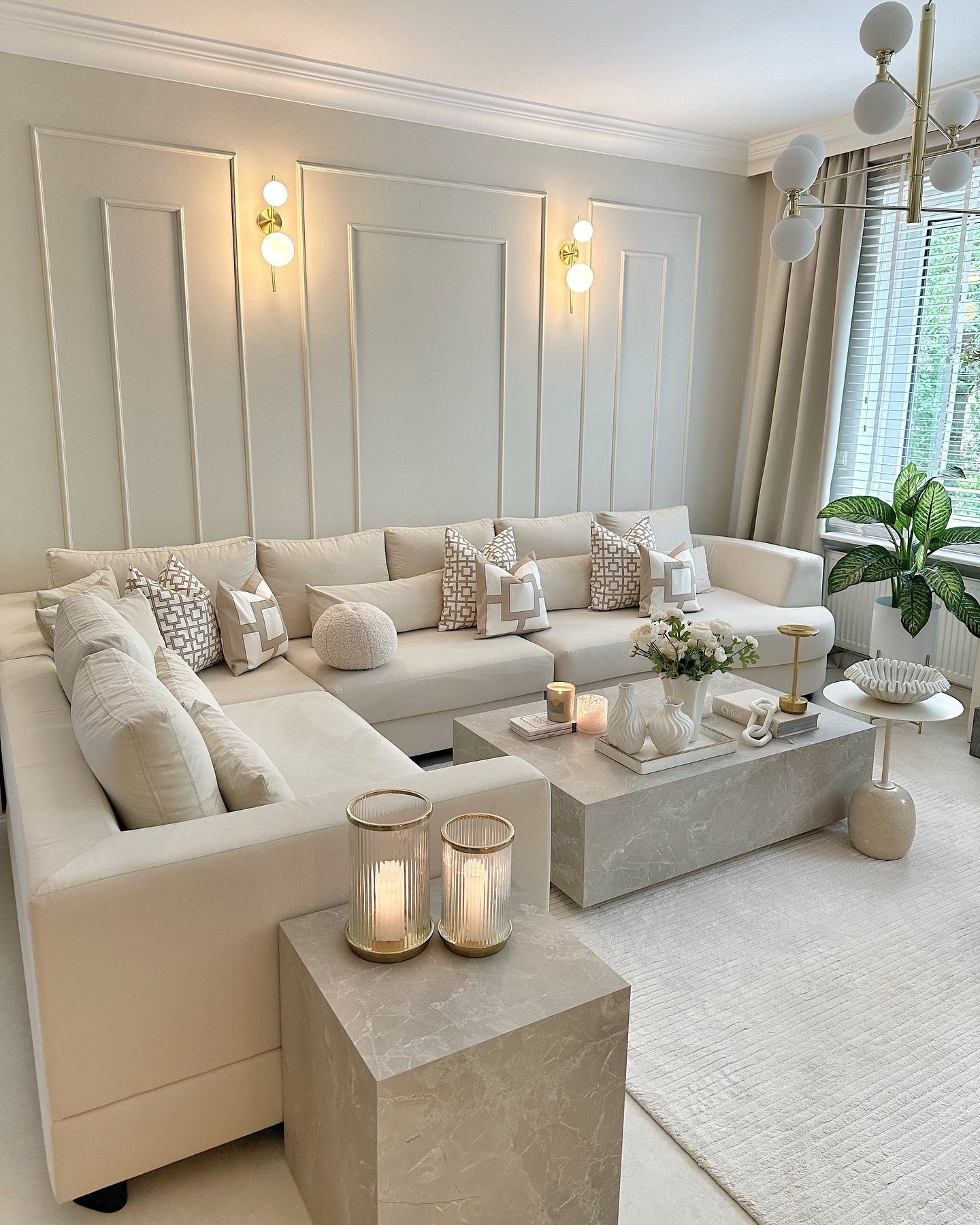 3. Contemporary Monochrome Harmony - living room decor ideas