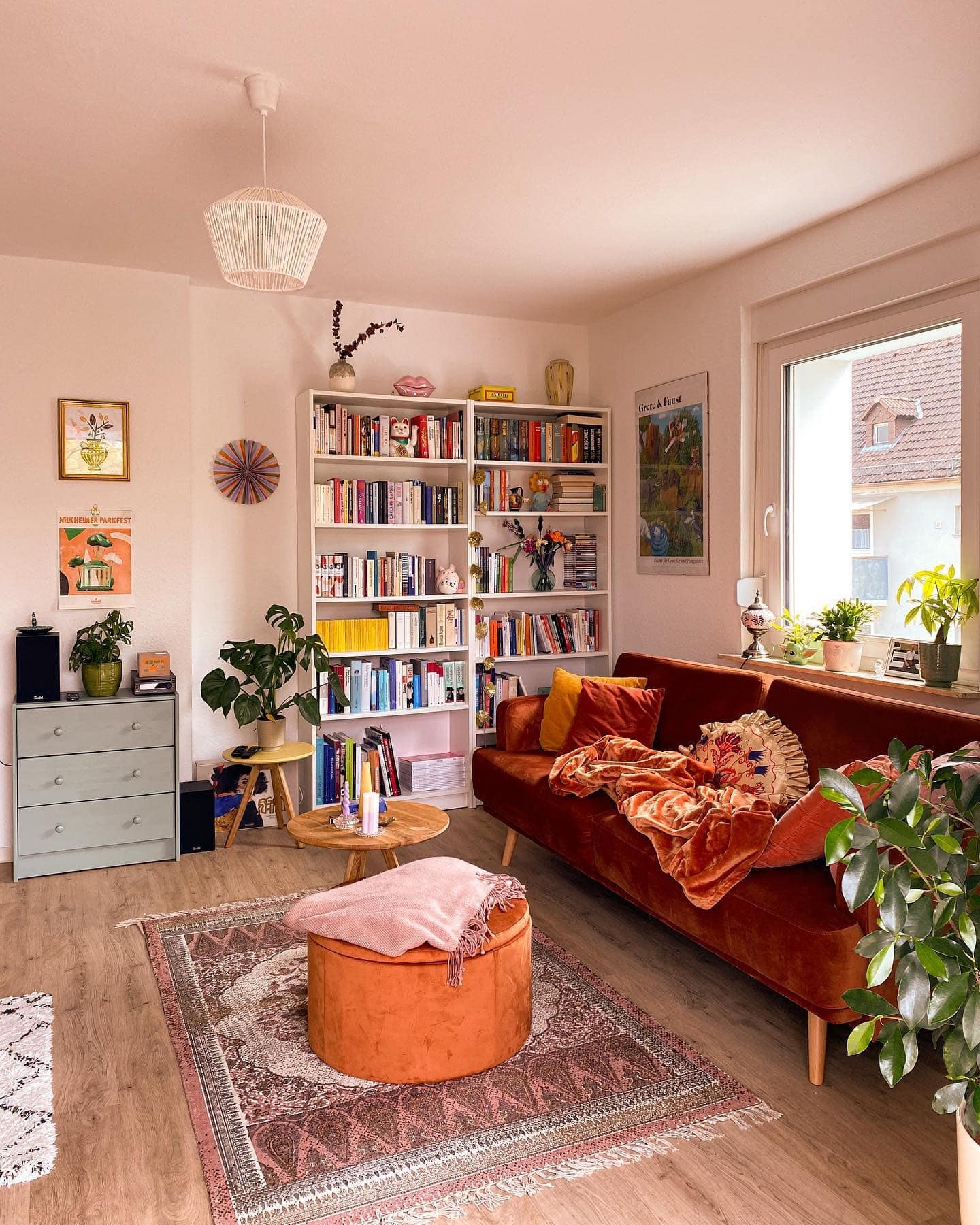 5. Playful Retro-Inspired Comfort - living room decor ideas