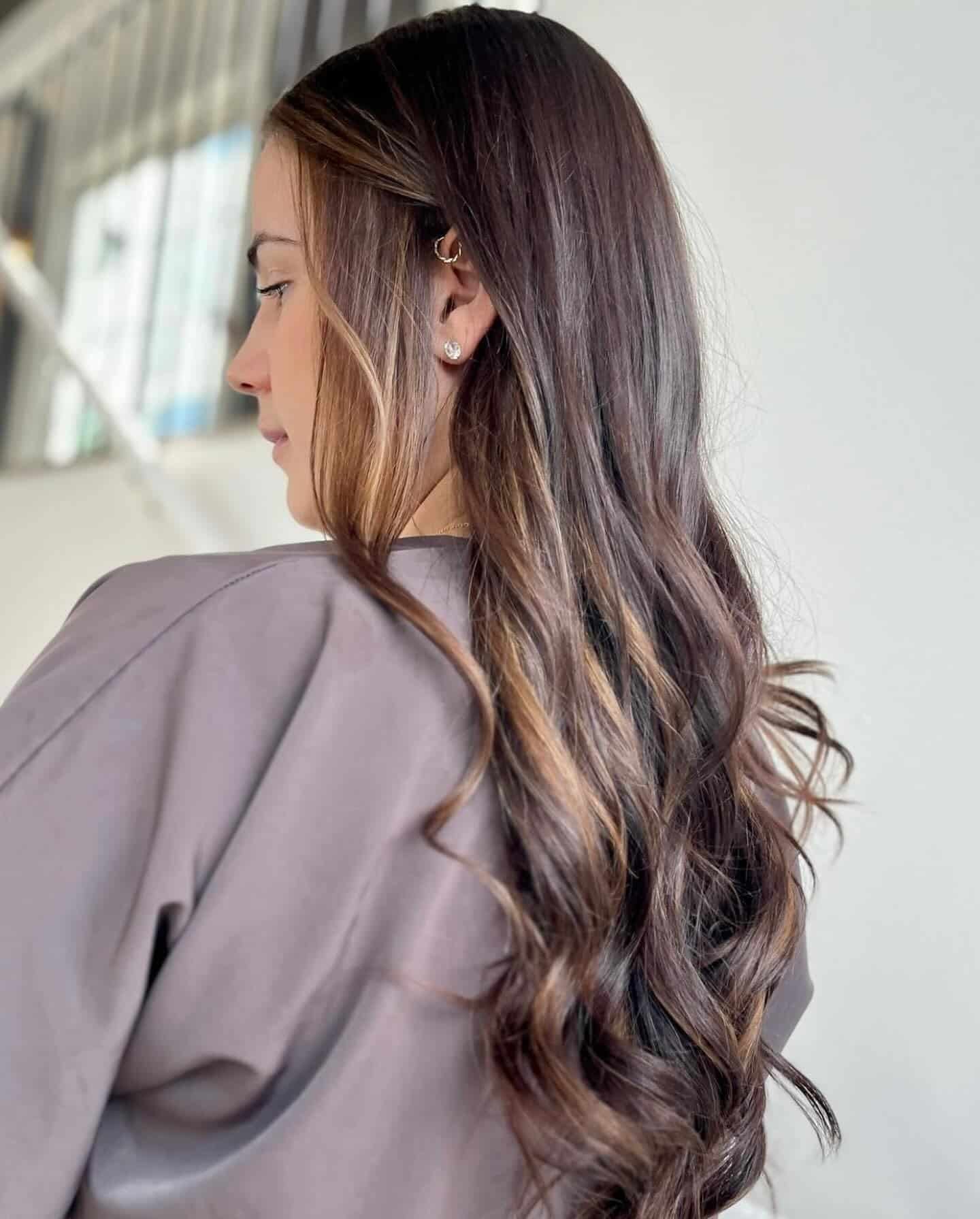 1. Chocolate Swirl Waves - Spring Hair Color