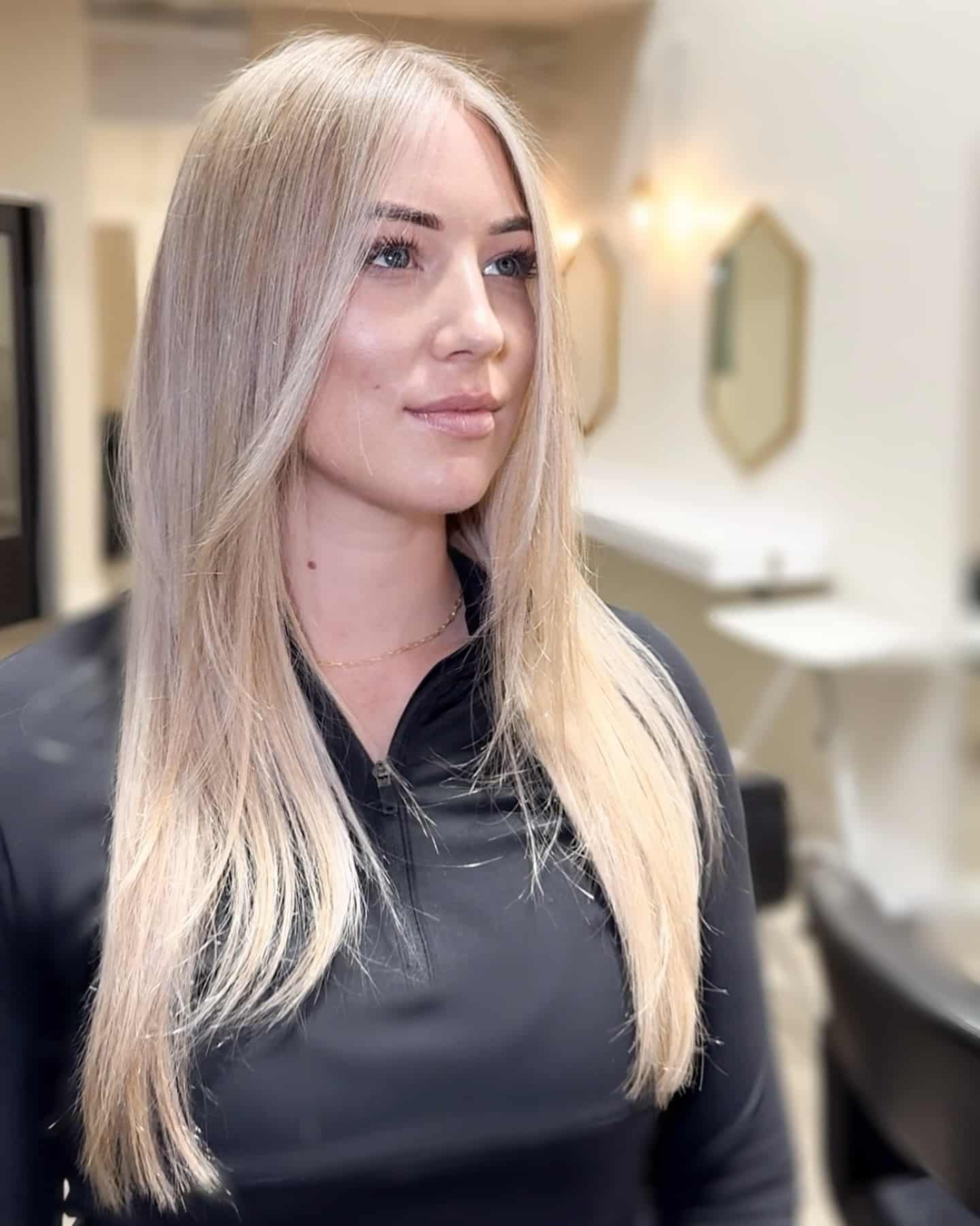 7. Pearl Blonde Sleekness - Spring Hair Color