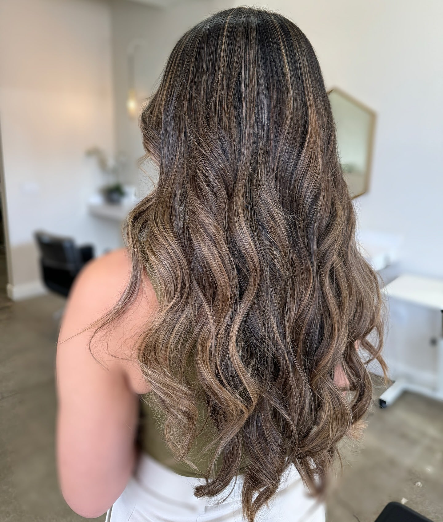 12. Espresso Almond Waves - Spring Hair Color