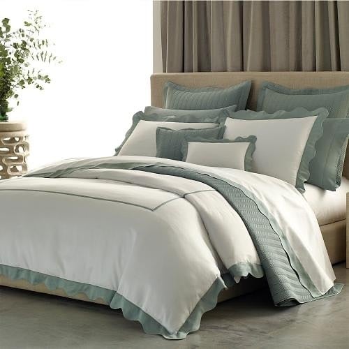 1. Soft Edge Elegance in White and Seafoam - jazz bedroom ideas