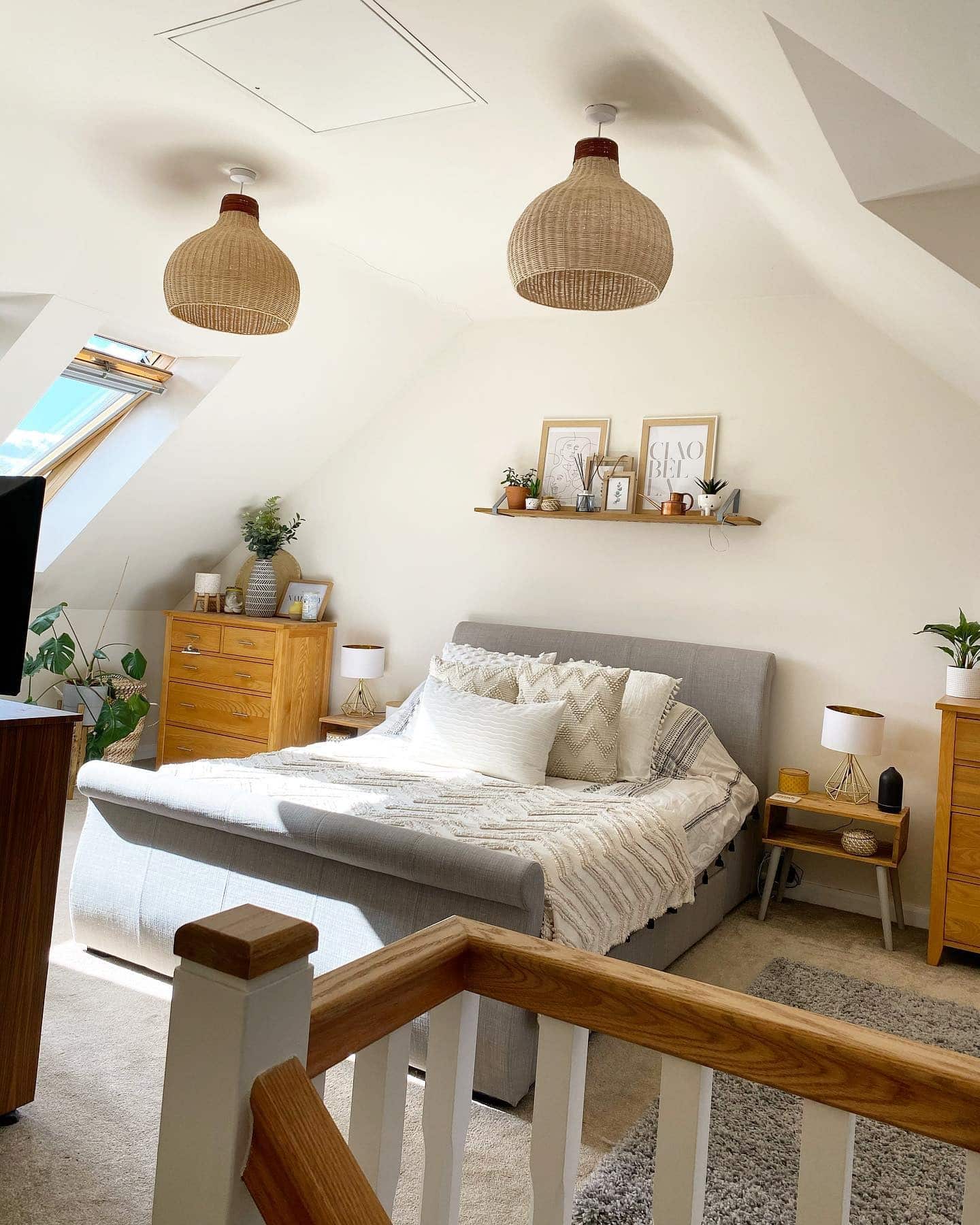 17. Light Loft with Natural Textures - jazz bedroom ideas