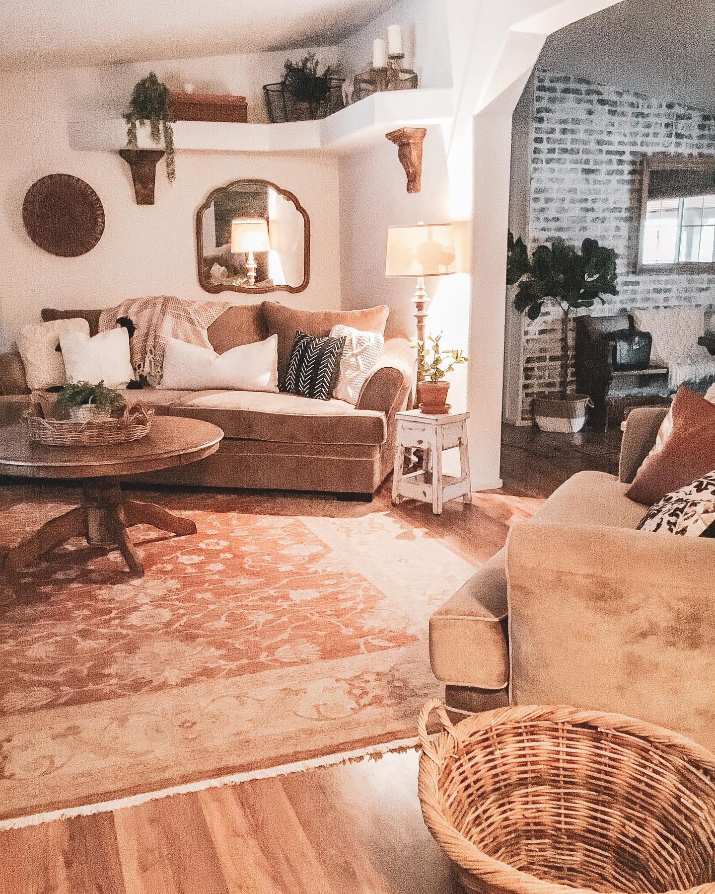 6. Vintage Cottage Charm - mobile home living room ideas