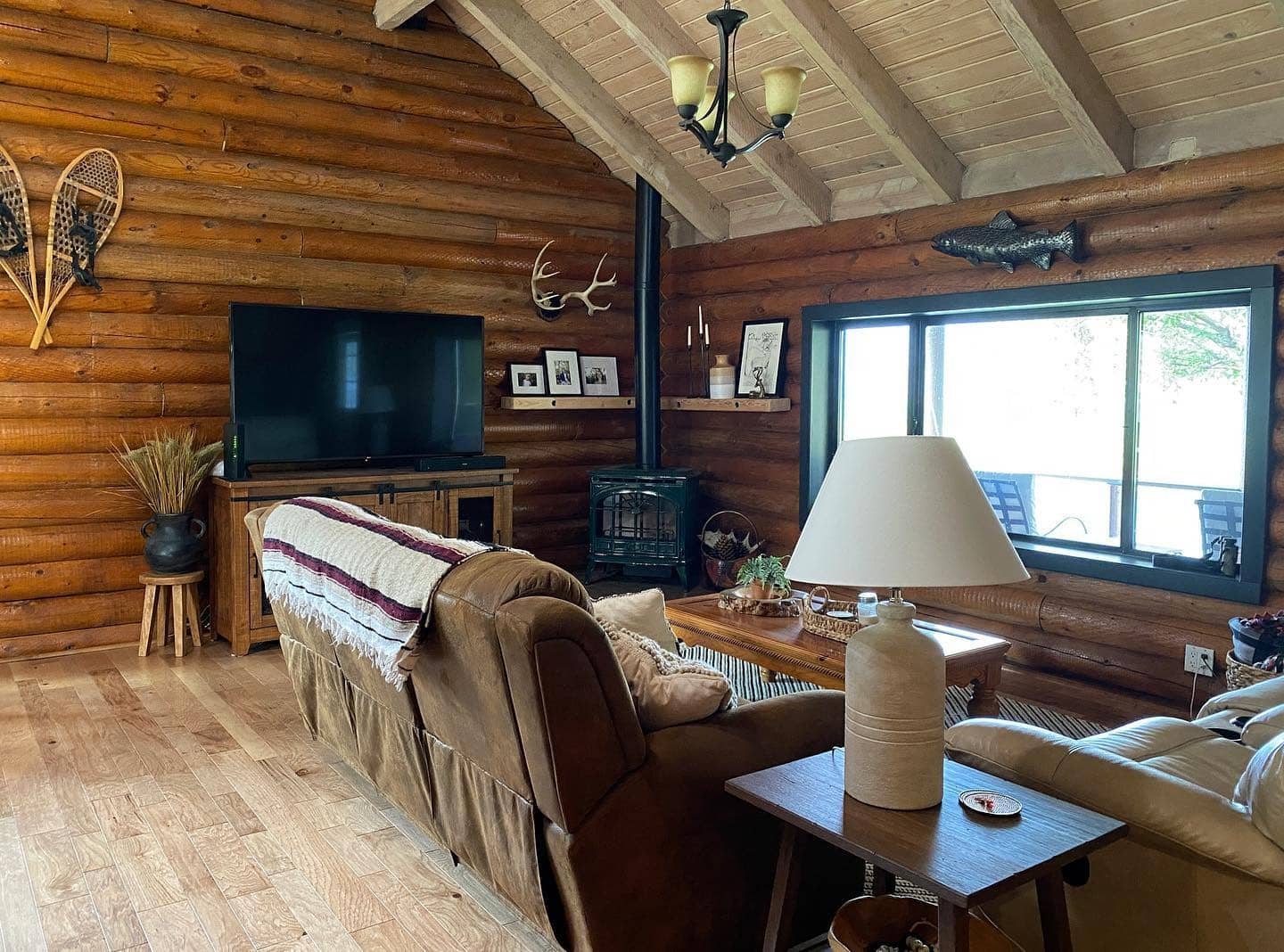 4. Cabin Classic with Lodge Charm - cabin living room ideas