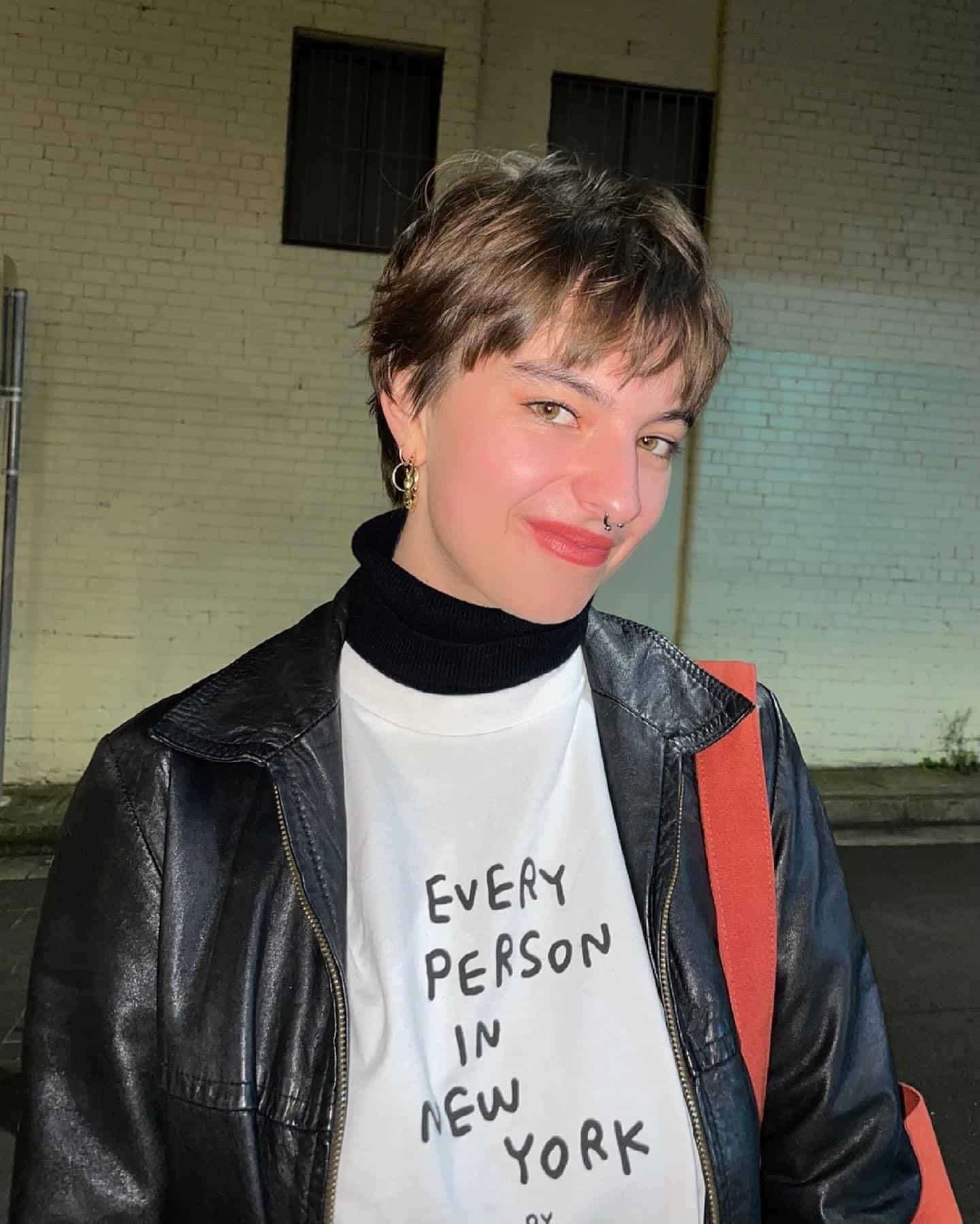 15. Tousled Brunette Pixie Crop - Choppy Pixie Haircuts