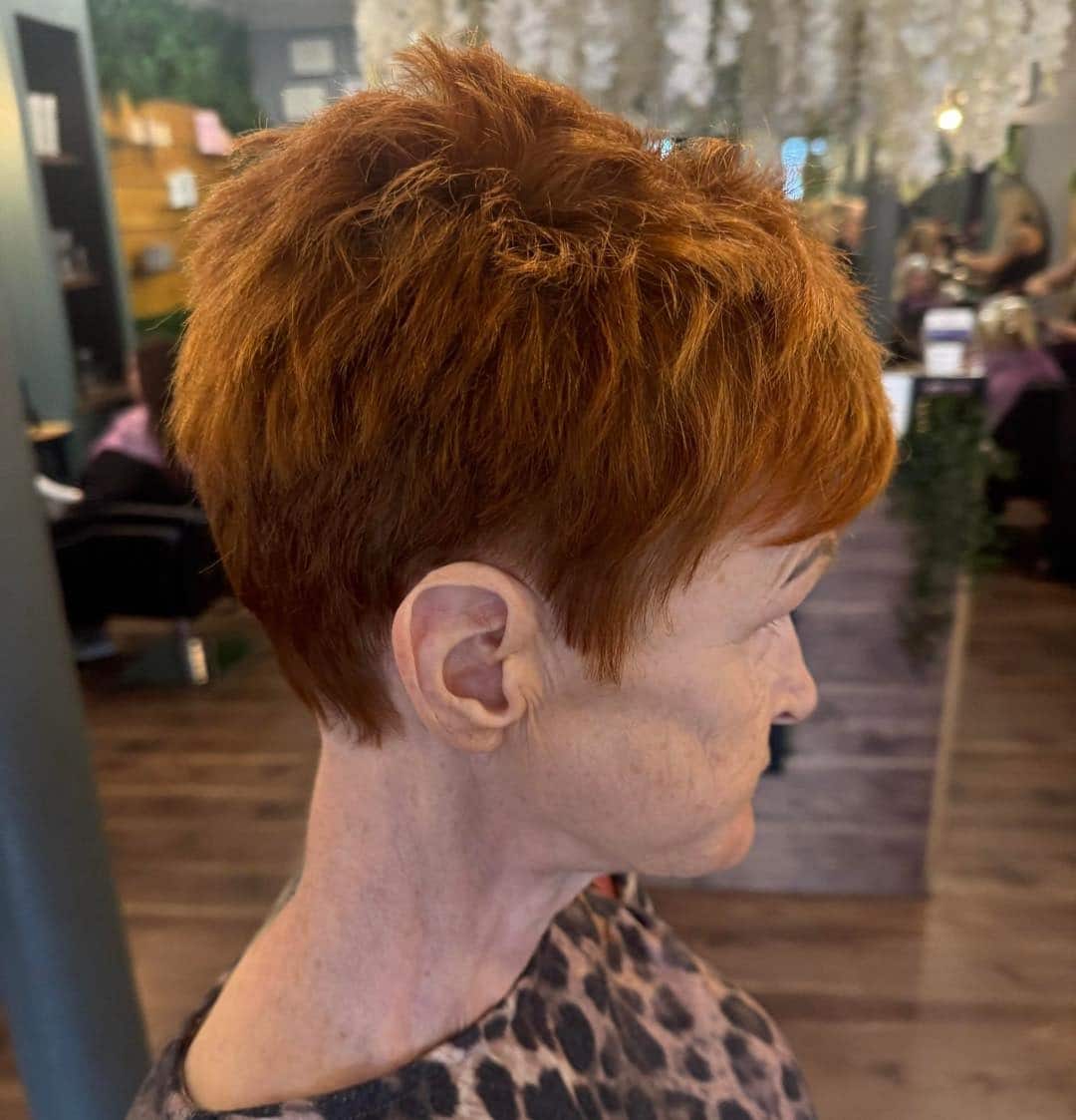 20. Copper Choppy Pixie Crop - Choppy Pixie Haircuts