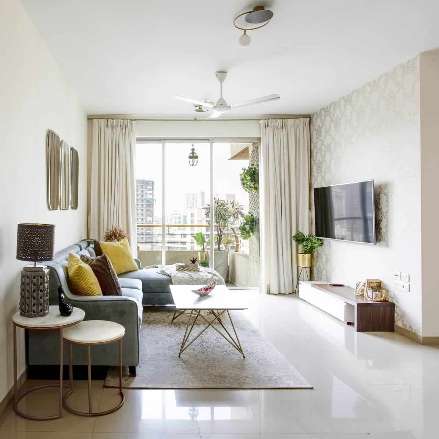 10. Bright Contemporary with Urban Views - urban living room ideas