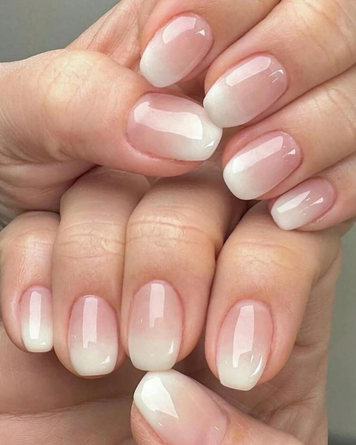 14. Soft Gradient Square Nails - simple square nail ideas