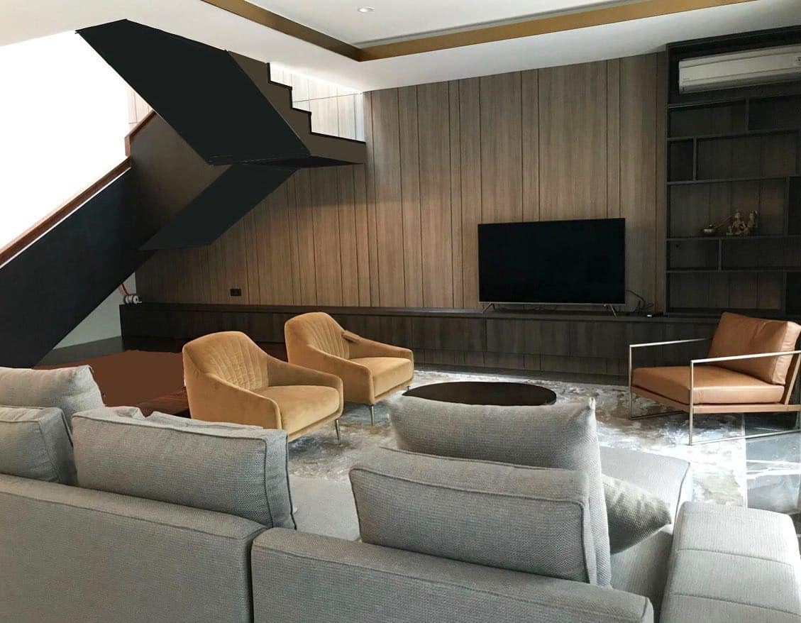 8. Streamlined Sophistication with Earthy Neutrals - masculine living room ideas