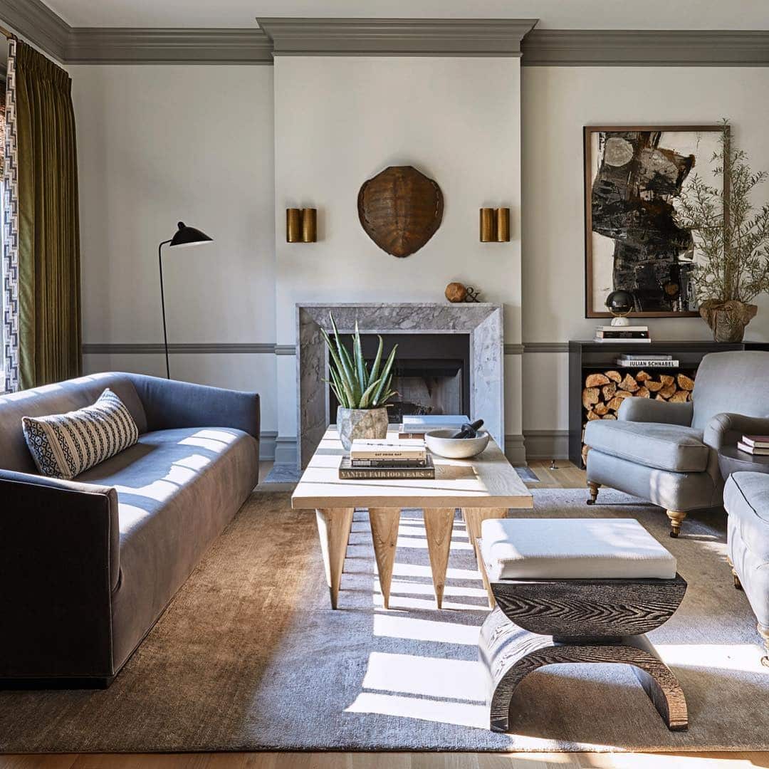 13. Classic Refinement with Earthy Undertones - masculine living room ideas